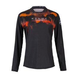 KENNY Cycling summer long sleeve jersey - CHARGER W - black/orange