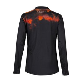 KENNY Cycling summer long sleeve jersey - CHARGER W - black/orange