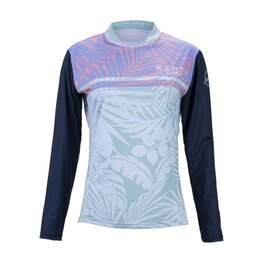 KENNY Cycling summer long sleeve jersey - CHARGER W - blue/multicolour
