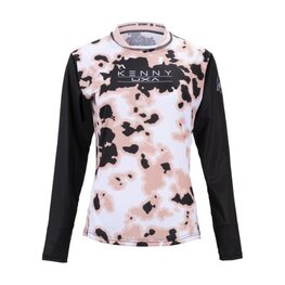 KENNY Cycling summer long sleeve jersey - CHARGER - black/white/pink