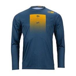 KENNY Cycling summer long sleeve jersey - FACTORY - yellow/blue