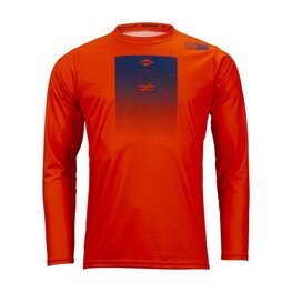KENNY Cycling summer long sleeve jersey - FACTORY - orange/blue