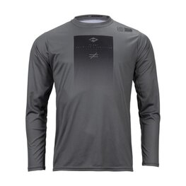 KENNY Cycling summer long sleeve jersey - FACTORY - grey/black