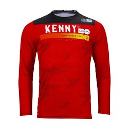KENNY Cycling summer long sleeve jersey - ELITE - red