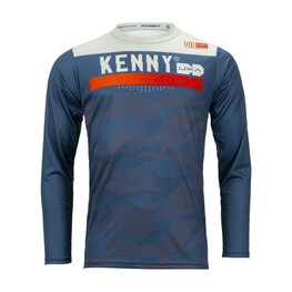 KENNY Cycling summer long sleeve jersey - ELITE - blue