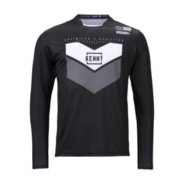 KENNY Cycling summer long sleeve jersey - PROLIGHT - white/black
