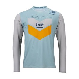 KENNY Cycling summer long sleeve jersey - PROLIGHT - light blue/grey