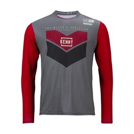 KENNY Cycling summer long sleeve jersey - PROLIGHT KID - red/grey