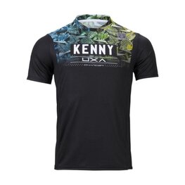 KENNY Cycling short sleeve jersey - CHARGER - yellow/blue/black