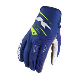 KENNY Cycling long-finger gloves - GLOVES TRACK 24 - yellow/blue