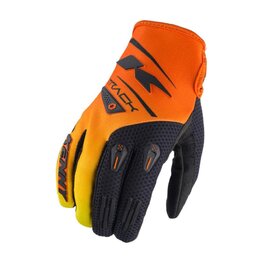 KENNY Cycling long-finger gloves - TRACK KID 24 - black/orange