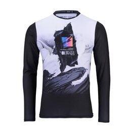 KENNY Cycling summer long sleeve jersey - EVO PRO 24 - white/pink/blue/black