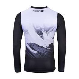 KENNY Cycling summer long sleeve jersey - EVO PRO 24 - white/pink/blue/black