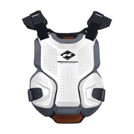 KENNY back and chest protector - HOLESHOT - white/brown