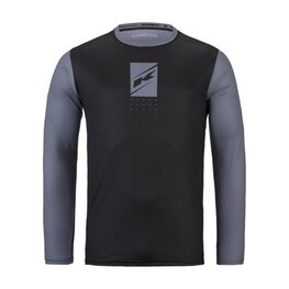KENNY Cycling summer long sleeve jersey - ELITE 25 - black/grey