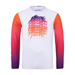 KENNY Cycling summer long sleeve jersey - ELITE 25 - white/pink
