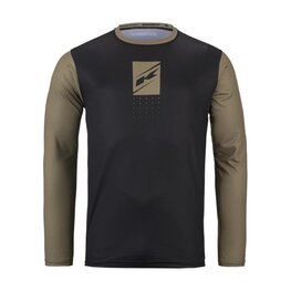 KENNY Cycling summer long sleeve jersey - ELITE KID 24/25 - black/brown