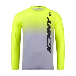 KENNY Cycling summer long sleeve jersey - ELITE KID 24/25 - yellow/grey