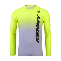 KENNY Cycling summer long sleeve jersey - PROLIGHT 25 - yellow/grey