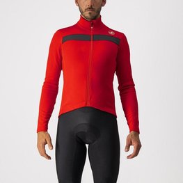 CASTELLI Cycling winter long sleeve jersey - PURO 3 - red