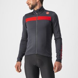 CASTELLI Cycling winter long sleeve jersey - PURO 3 - grey