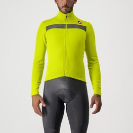CASTELLI Cycling winter long sleeve jersey - PURO 3 - yellow