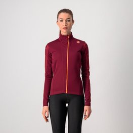 CASTELLI Cycling thermal jacket - TRANSITION - bordeaux