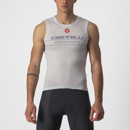 CASTELLI Cycling sleeve less t-shirt - ACTIVE COOLING - grey