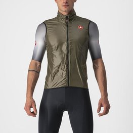 CASTELLI Cycling gilet - ARIA VEST - green