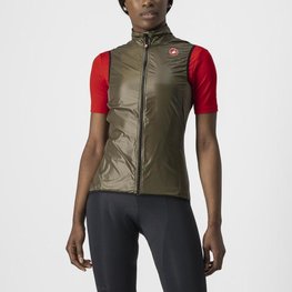 CASTELLI Cycling gilet - ARIA W VEST - green