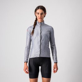 CASTELLI Cycling windproof jacket - ARIA SHELL W - silver
