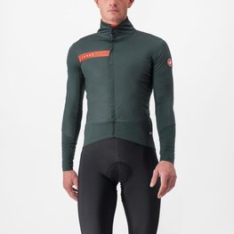 CASTELLI Cycling thermal jacket - BETA RoS - green