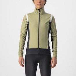 CASTELLI Cycling thermal jacket - ALPHA ROS 2 W LIGHT - light green