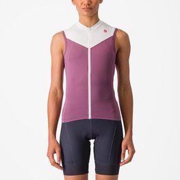 CASTELLI Cycling sleeveless jersey - SOLARIS - purple