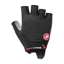 CASTELLI Cycling fingerless gloves - ROSSO CORSA 2 W - black