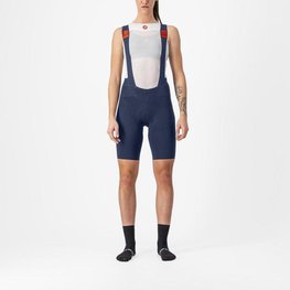 CASTELLI Cycling bib shorts - PREMIO BLACK - blue