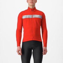 CASTELLI Cycling thermal jacket - RADOPPIA 3 - red