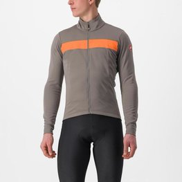 CASTELLI Cycling thermal jacket - RADOPPIA 3 - brown