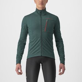 CASTELLI Cycling thermal jacket - GO - green