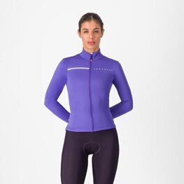 CASTELLI Cycling winter long sleeve jersey - SINERGIA 2 - purple