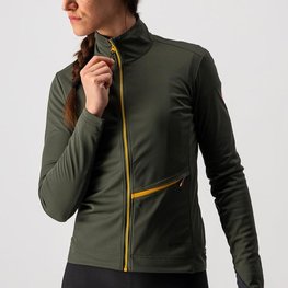 CASTELLI Cycling thermal jacket - GO W - green