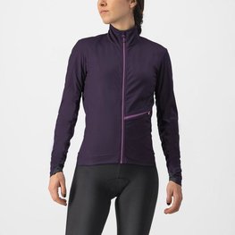 CASTELLI Cycling thermal jacket - GO W - purple