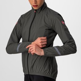 CASTELLI Cycling rain jacket - EMERGENCY 2 W - green