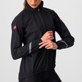 CASTELLI Cycling rain jacket - EMERGENCY 2 W - black