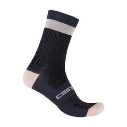 CASTELLI Cyclingclassic socks - ALPHA W 15 - pink/blue