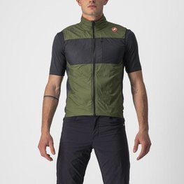 CASTELLI Cycling gilet - UNLIMITED PUFFY - green