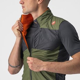 CASTELLI Cycling gilet - UNLIMITED PUFFY - green