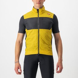 CASTELLI Cycling gilet - UNLIMITED PUFFY - yellow