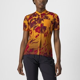 CASTELLI Cycling short sleeve jersey - UNLTD SENTIERO - orange/red