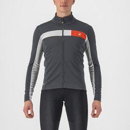 CASTELLI Cycling thermal jacket - MORTIROLO 6S - grey